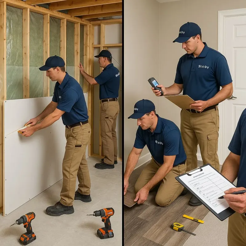 Repairs and Reconstruction process in Dickeyville, WI
